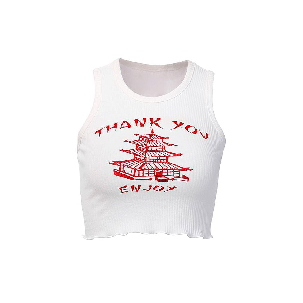 Style Core Aesthetics, New Style Trends - Thank You Ribbed Top