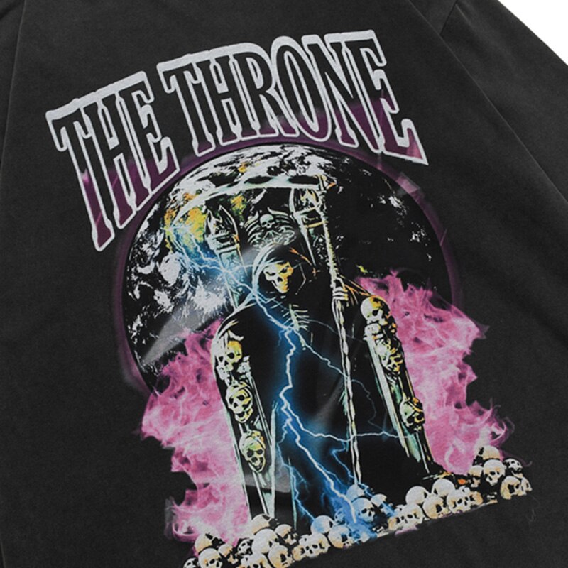 Style Core Aesthetics, New Style Trends - 'The Throne' Ripped Cotton Sweater