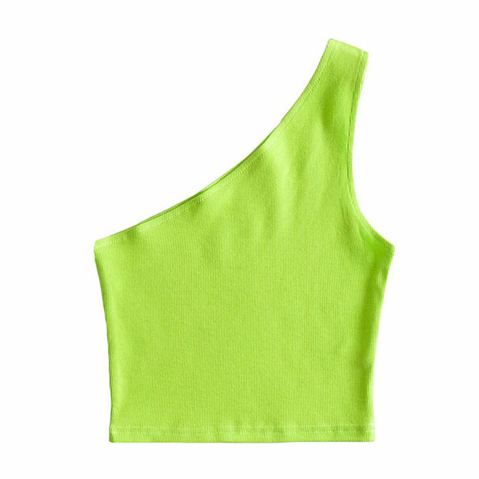Style Core Aesthetics, New Style Trends - Tropical Baby Ribbed Top