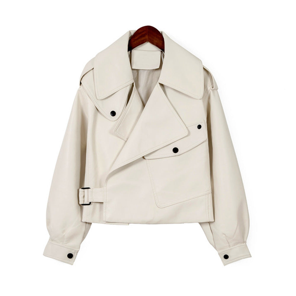 Style Core Aesthetics, New Style Trends - Veste en cuir végan 'Loane'