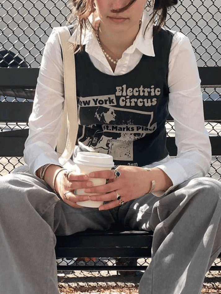 Style Core Aesthetics, New Style Trends - Vintage 90s Cropped Tank Top