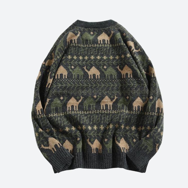 Style Core Aesthetics, New Style Trends - Vintage Camel Knitted Sweater