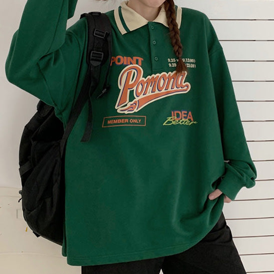 Style Core Aesthetics, New Style Trends - Vintage Collar Sweatshirt