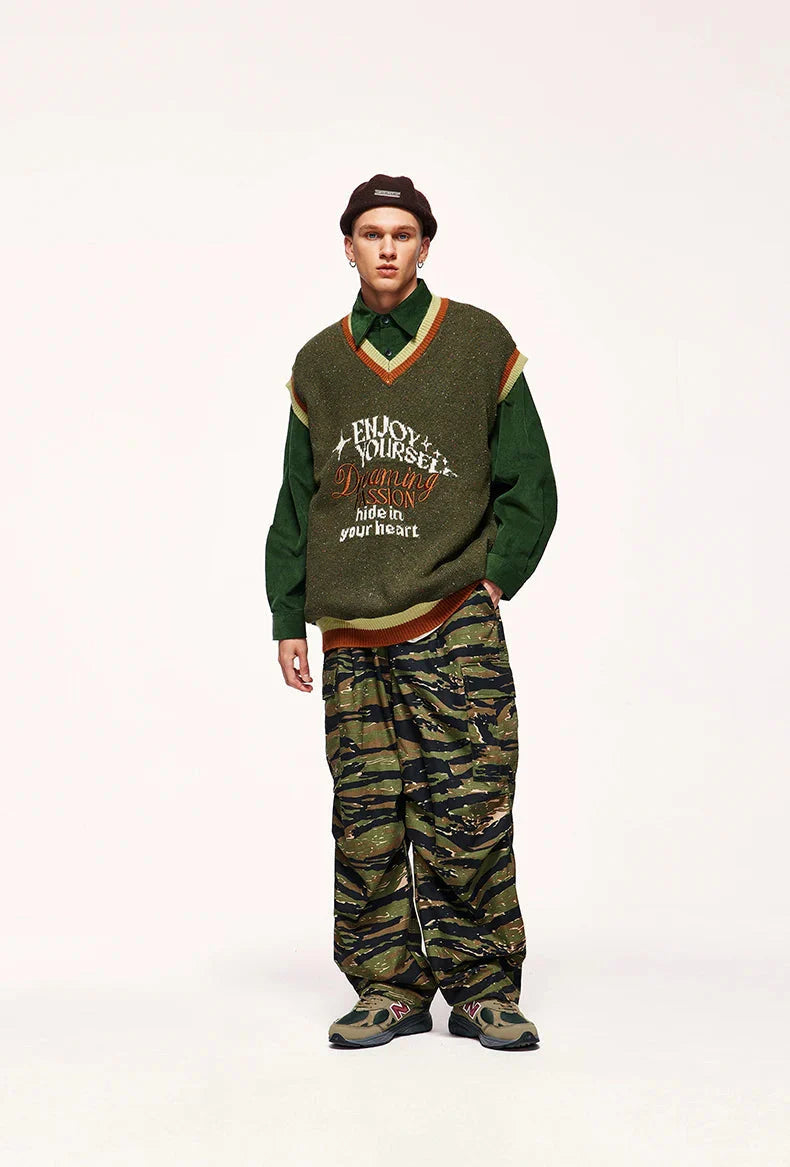 Style Core Aesthetics, New Style Trends - Vintage Enjoy Yourself Knitted Sweater Vest