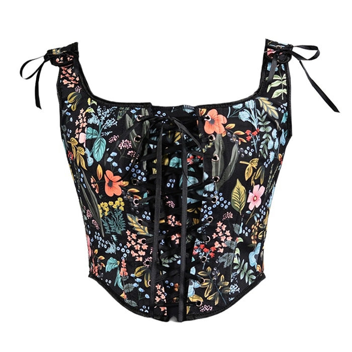 Style Core Aesthetics, New Style Trends - Vintage Floral Print Corset