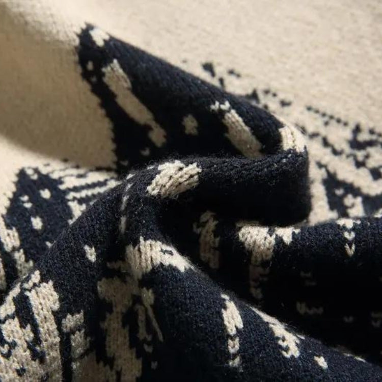 Style Core Aesthetics, New Style Trends - Vintage Mountain Knitted Sweater