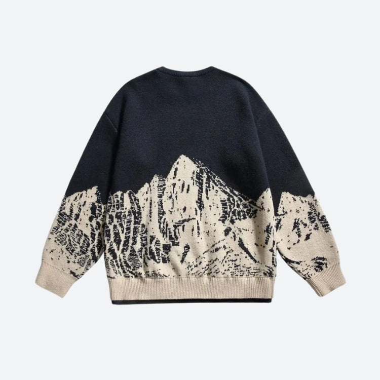 Style Core Aesthetics, New Style Trends - Vintage Mountain Knitted Sweater
