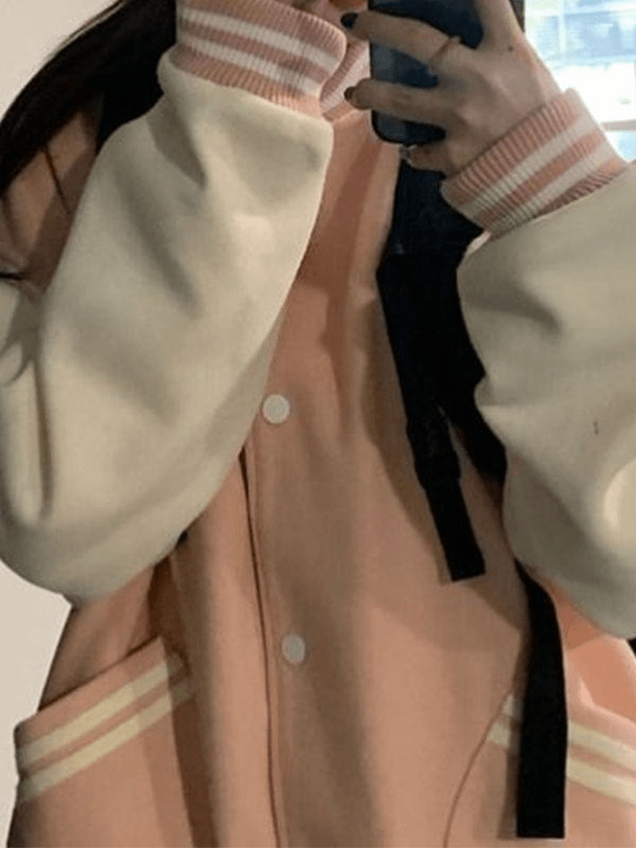 Style Core Aesthetics, New Style Trends - Vintage Patchwork Varsity Jacket