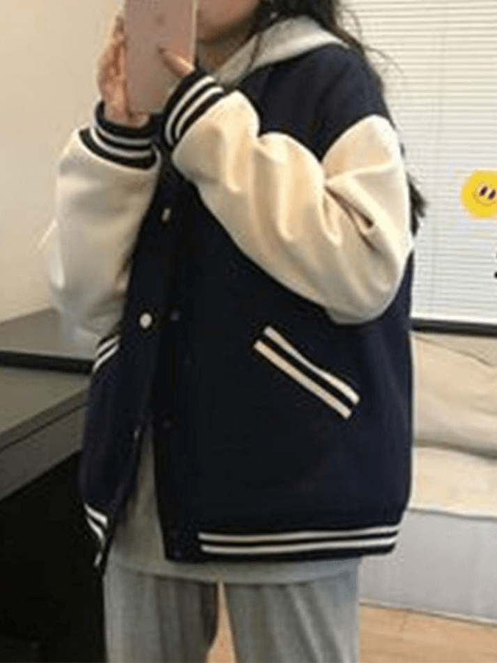 Style Core Aesthetics, New Style Trends - Vintage Patchwork Varsity Jacket