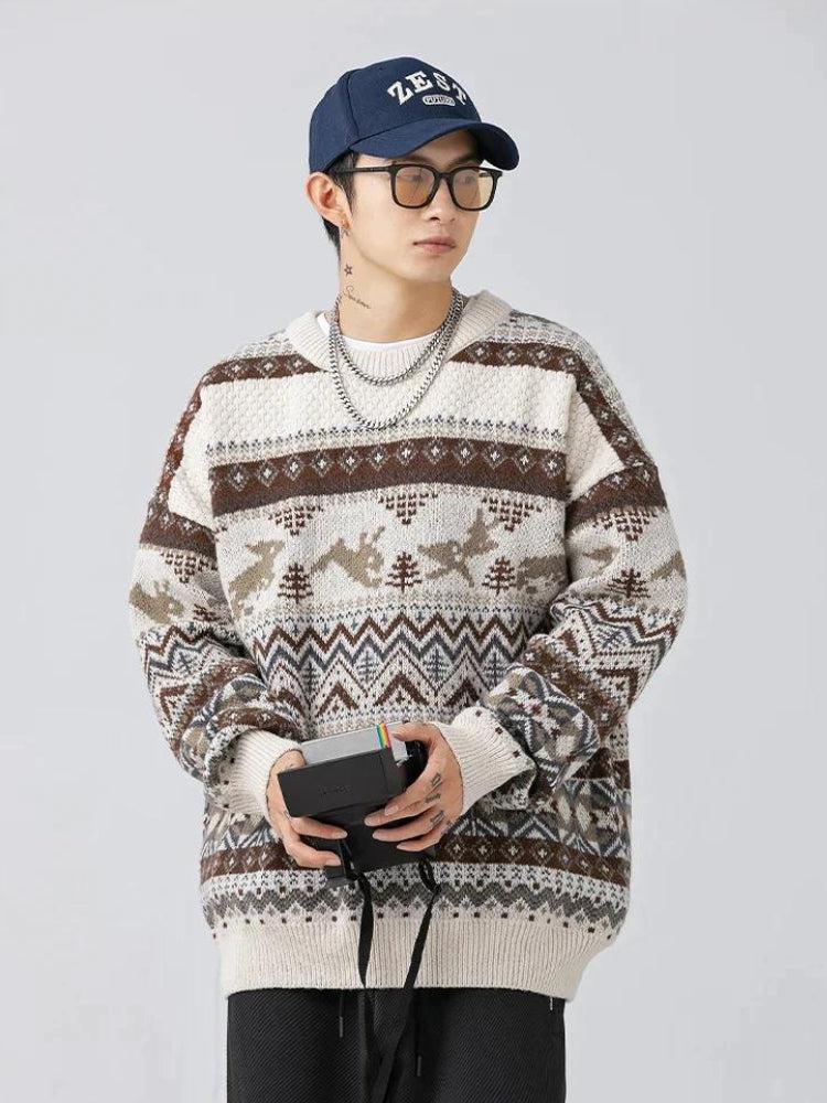 Style Core Aesthetics, New Style Trends - Vintage Rabbits Knitted Sweater