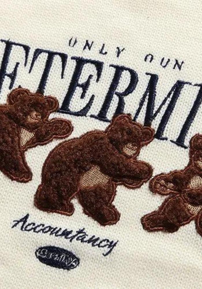 Style Core Aesthetics, New Style Trends - Vintage Teddy Embroidered Knitted Sweater
