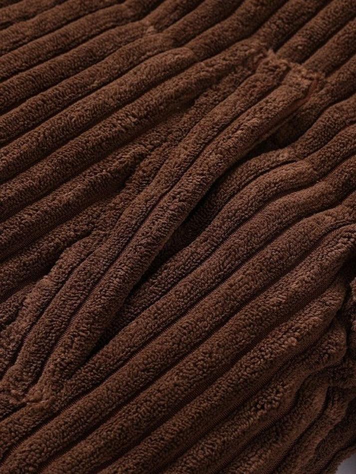 Style Core Aesthetics, New Style Trends - Vintage Zip Up Corduroy Padded Jacket