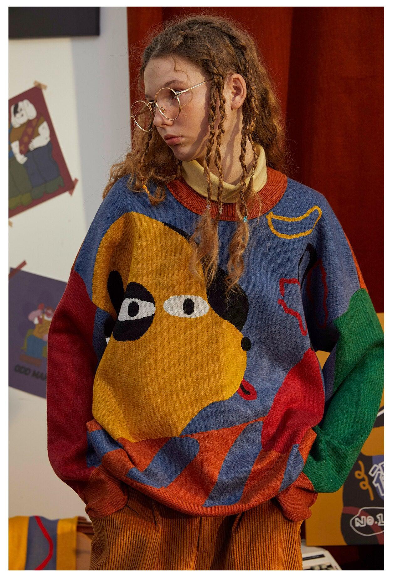 Style Core Aesthetics, New Style Trends - Weirdcore Dog Sweater