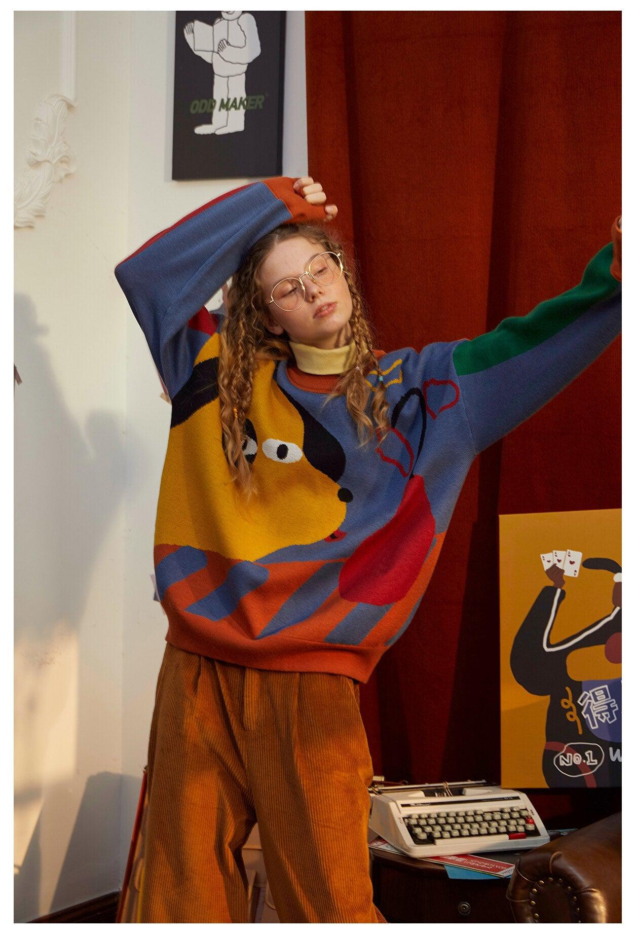 Style Core Aesthetics, New Style Trends - Weirdcore Dog Sweater