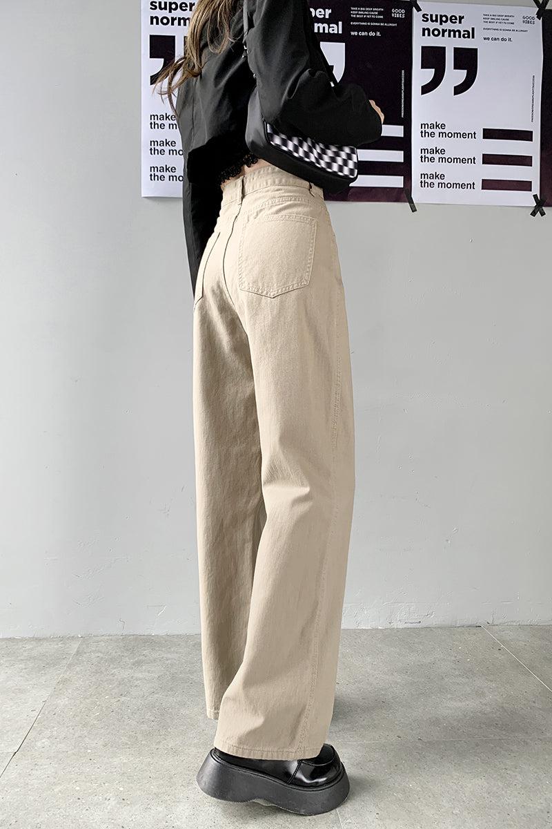 Style Core Aesthetics, New Style Trends - Wide Leg High Waist Casual Jeans