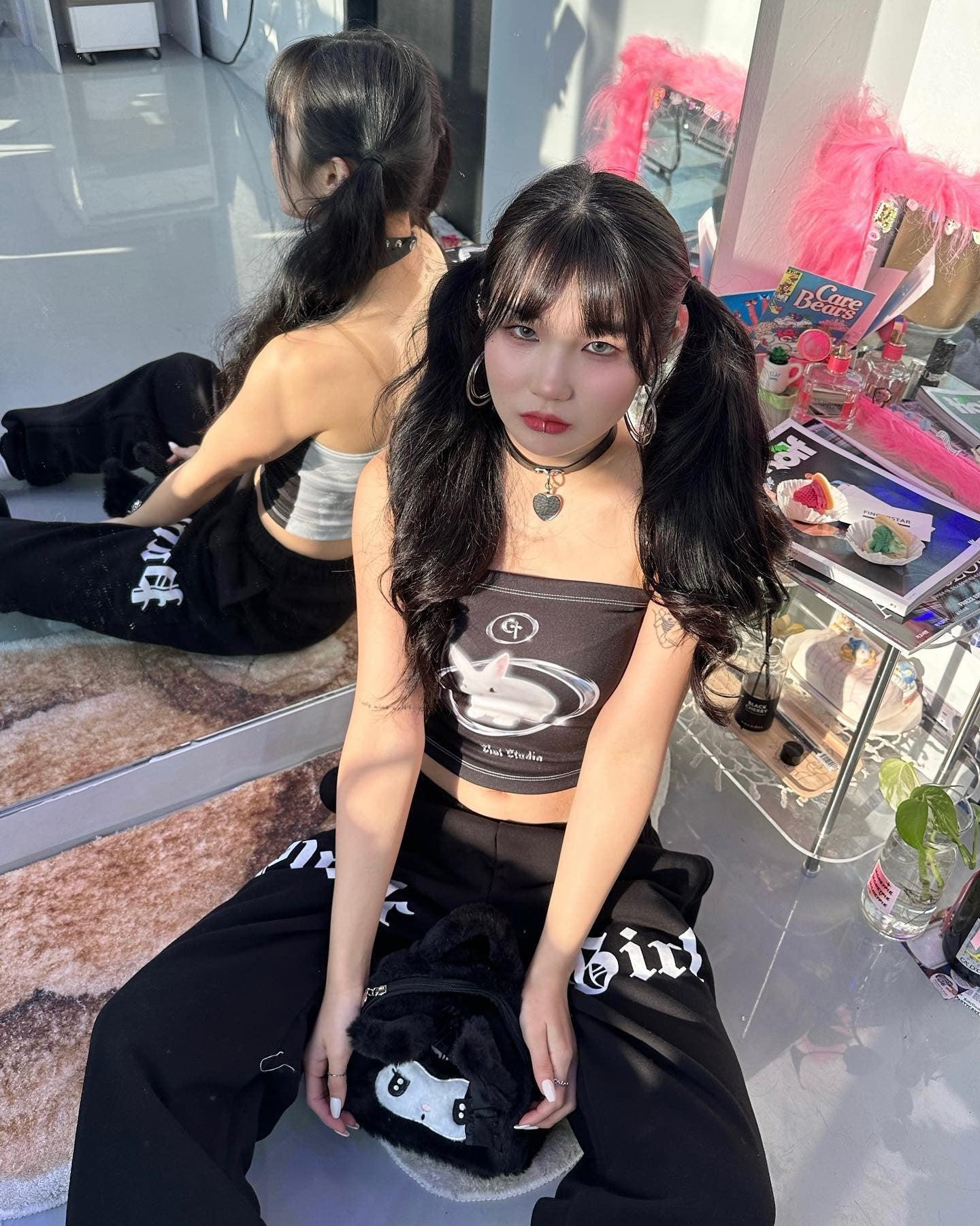 Style Core Aesthetics, New Style Trends - Y2K Bat Rabbit Tube Top