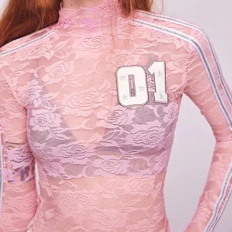 Style Core Aesthetics, New Style Trends - Y2K Embroidered Lace Top