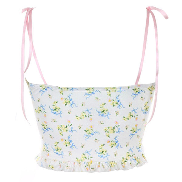 Style Core Aesthetics, New Style Trends - Y2K Floral Tank Top