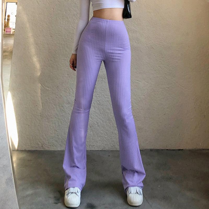 Style Core Aesthetics, New Style Trends - Y2K Slim Fit Flared Pants