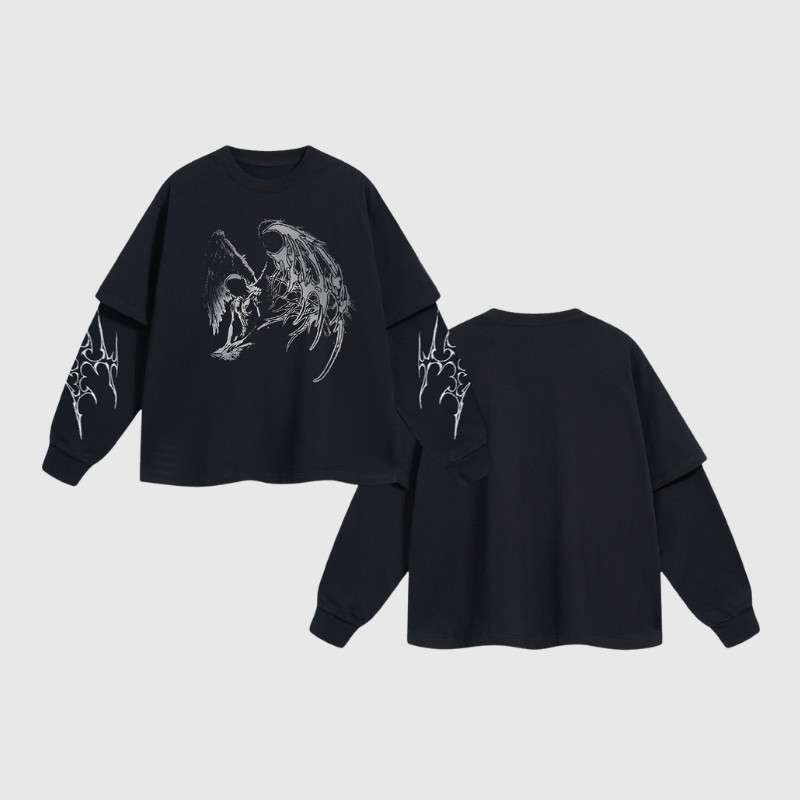 Style Core Aesthetics, New Style Trends Angel and Thorn Sweatshirt