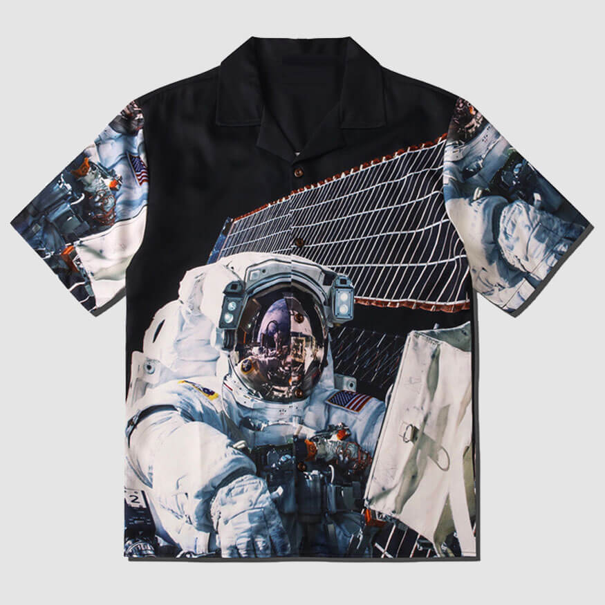 Style Core Aesthetics, New Style Trends Astronaut Print Summer Shirt