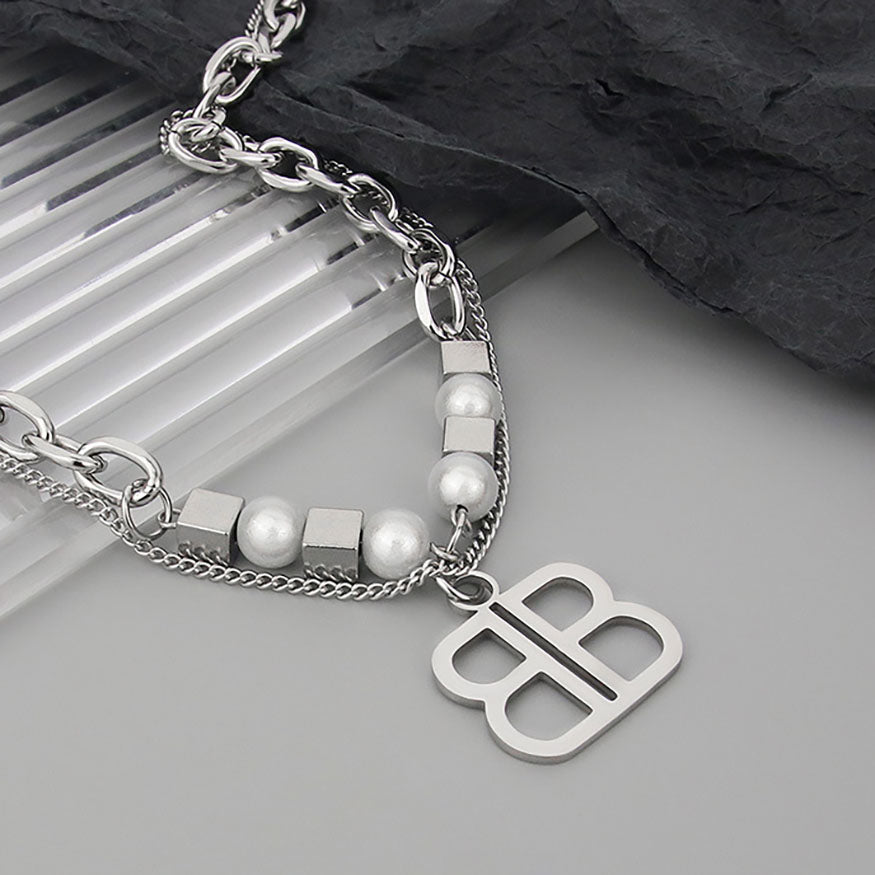 Style Core Aesthetics, New Style Trends 'B' Letter Necklace