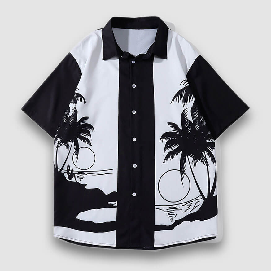 Style Core Aesthetics, New Style Trends Beach Coconut Tree Shirt