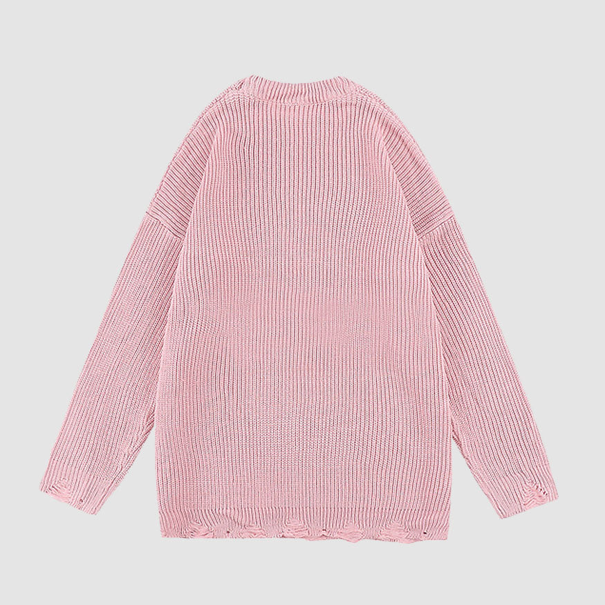 Style Core Aesthetics, New Style Trends Building Pattern Knit Sweater