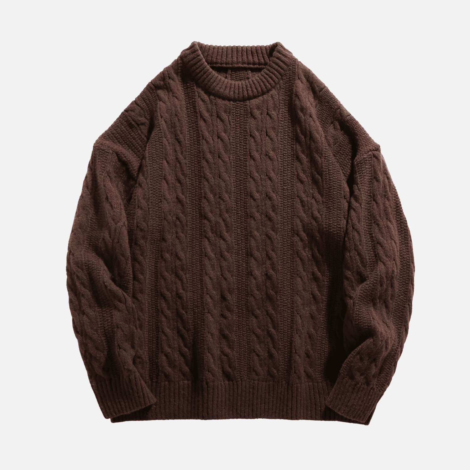Style Core Aesthetics, New Style Trends Cable Knit Crewneck Sweater