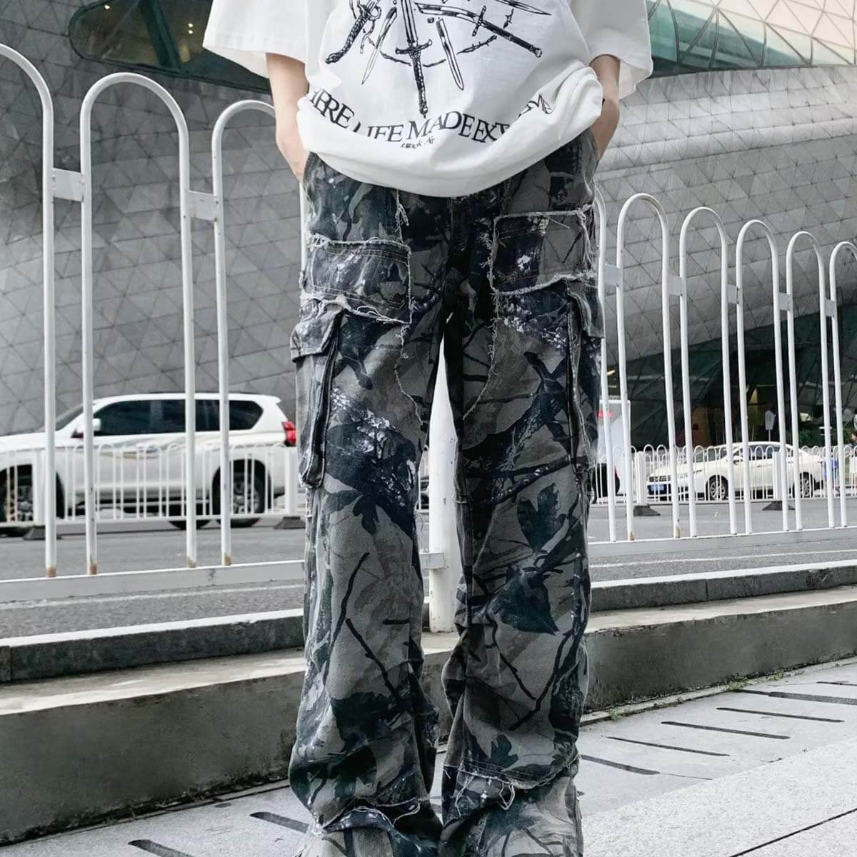 Style Core Aesthetics, New Style Trends Camo Baggy Cargo Pants