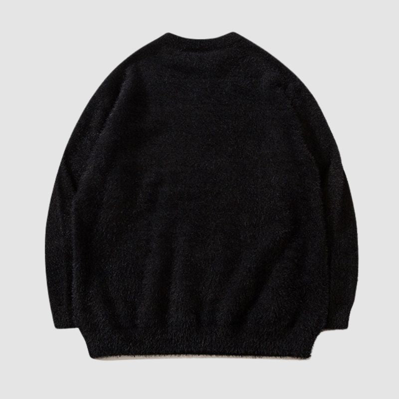 Style Core Aesthetics, New Style Trends Cartoon Doll Embroidered Pullover