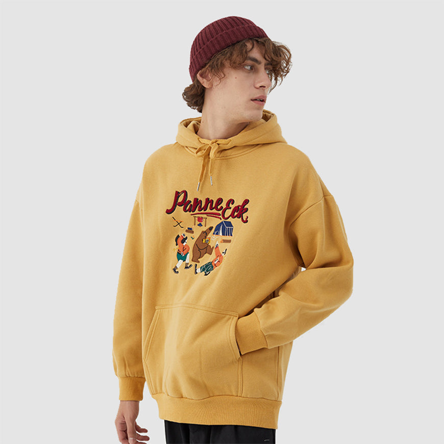 Style Core Aesthetics, New Style Trends Cartoon Embroidery Hoodie