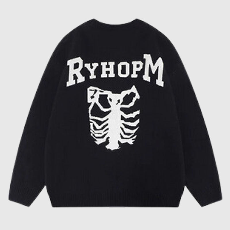 Style Core Aesthetics, New Style Trends Cartoon Pattern Printed Knit Pullover