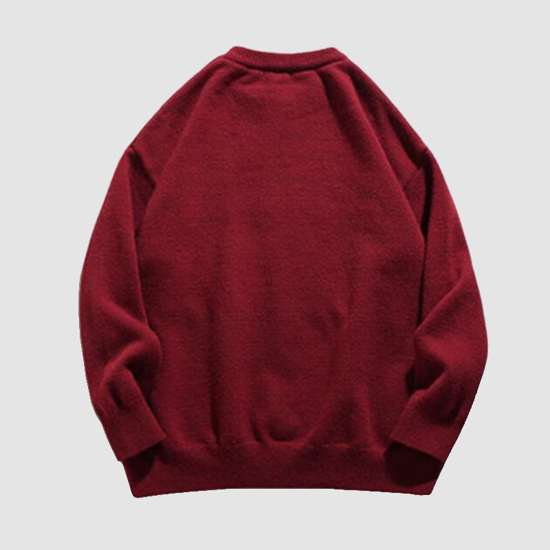 Style Core Aesthetics, New Style Trends Cat Pattern Jacquard Pullover