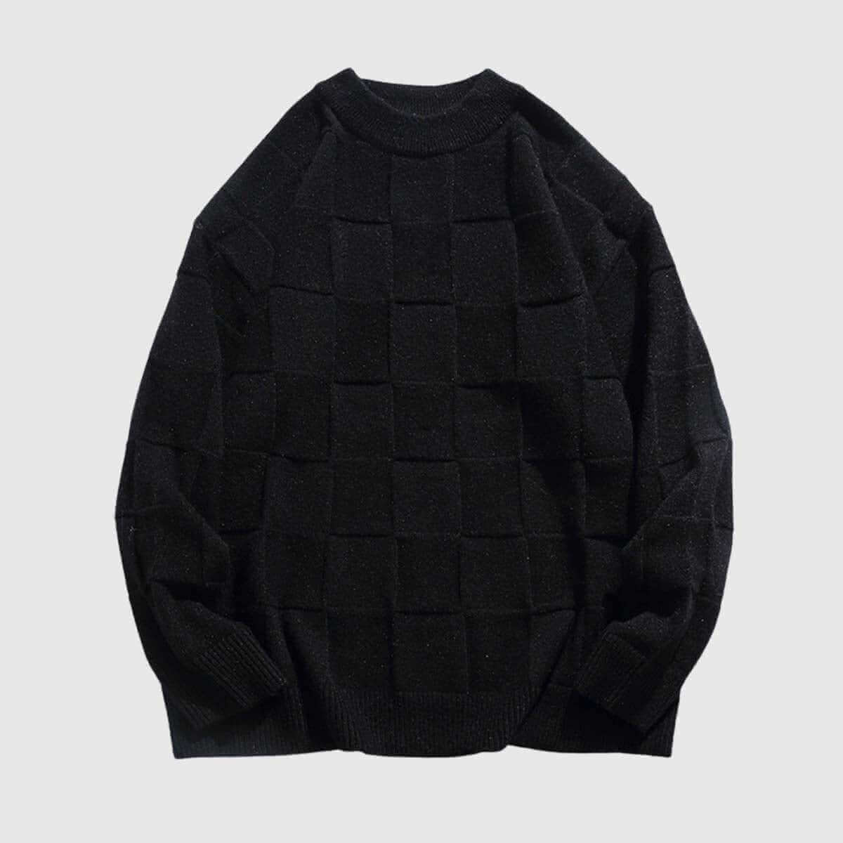 Style Core Aesthetics, New Style Trends Chessboard Knit Sweater