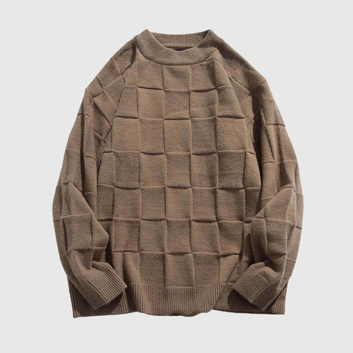 Style Core Aesthetics, New Style Trends Chessboard Knit Sweater