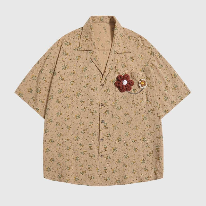Style Core Aesthetics, New Style Trends Chiffon Floral Shirts