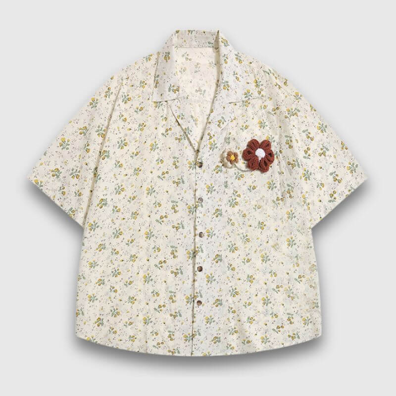 Style Core Aesthetics, New Style Trends Chiffon Floral Shirts