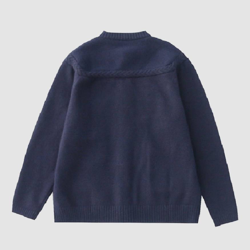 Style Core Aesthetics, New Style Trends Childlike Duck Pattern Cardigan Sweater