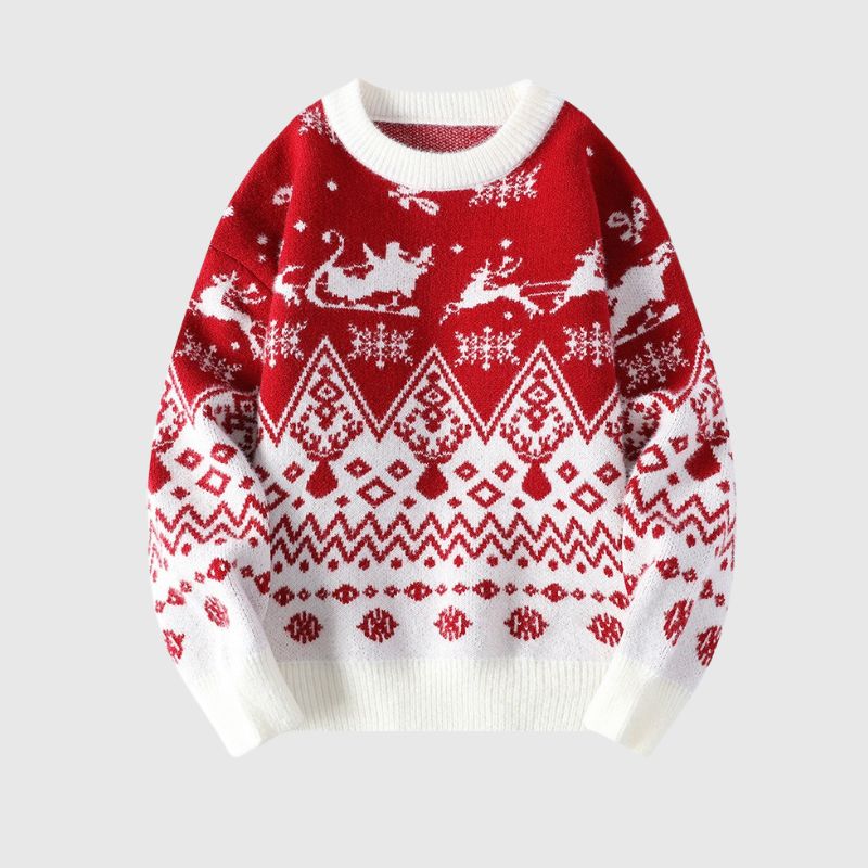 Style Core Aesthetics, New Style Trends Christmas Pattern Lazy Sweater