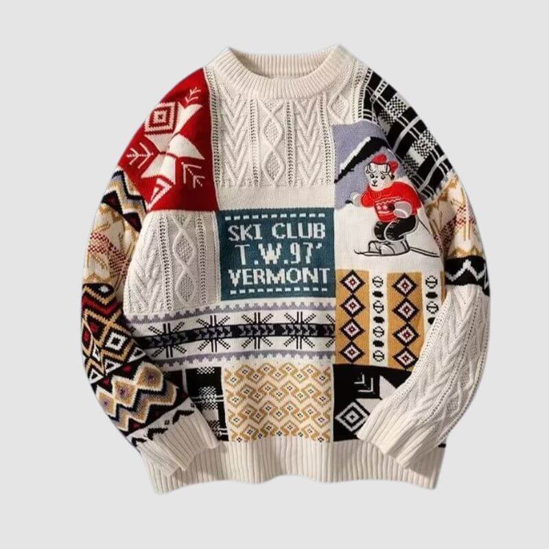 Style Core Aesthetics, New Style Trends Christmas Ski Bear Sweater