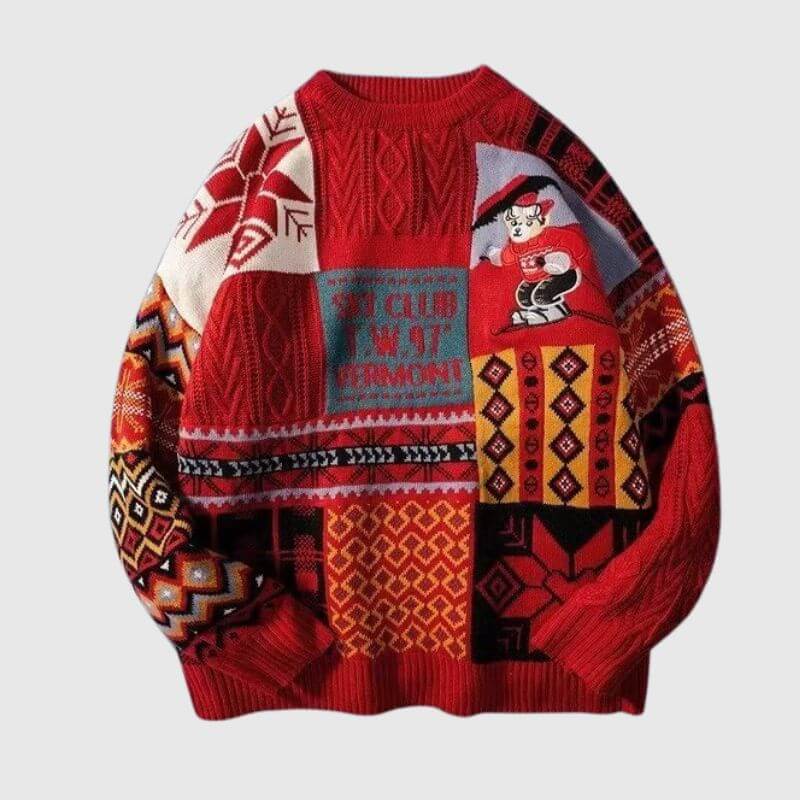 Style Core Aesthetics, New Style Trends Christmas Ski Bear Sweater