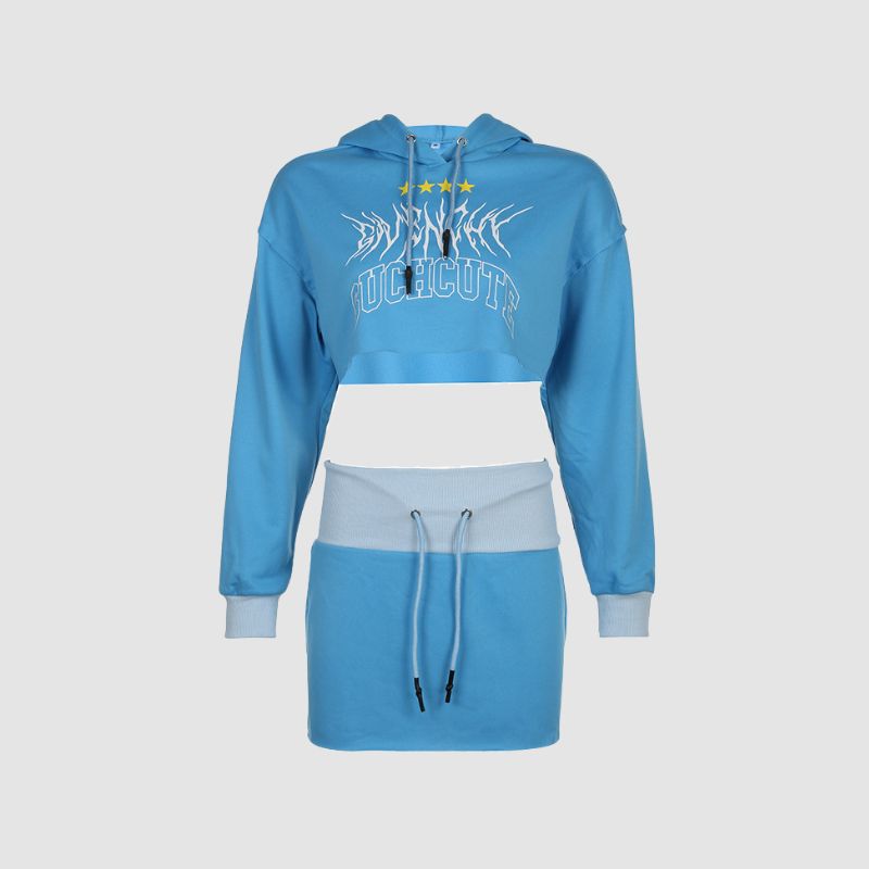 Style Core Aesthetics, New Style Trends Color Block Hoodie Sets
