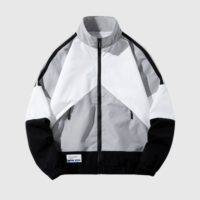 Style Core Aesthetics, New Style Trends Color-Blocked Baseball Jacket
