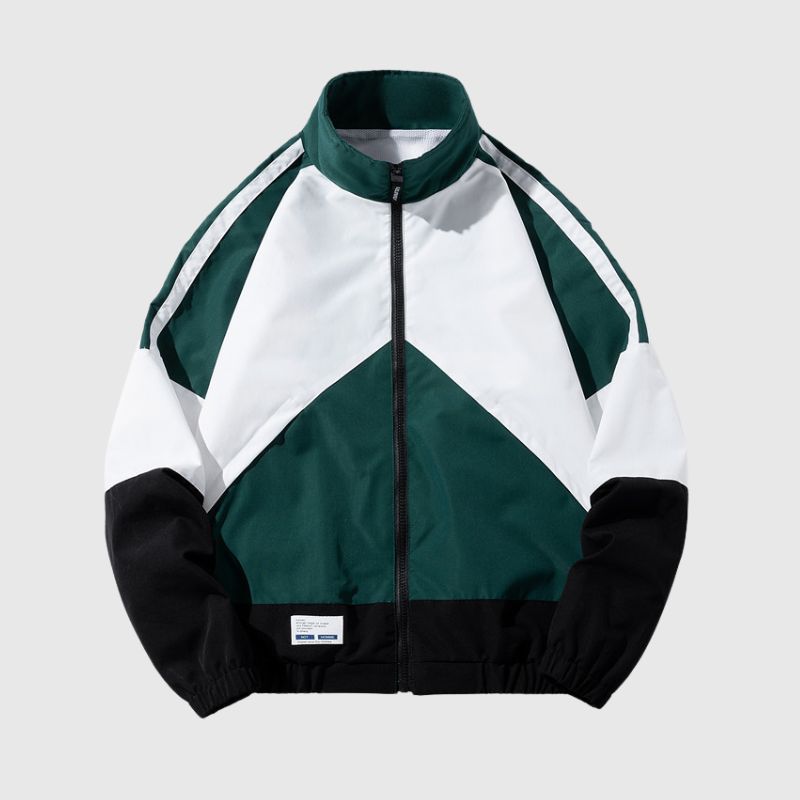 Style Core Aesthetics, New Style Trends Color-Blocked Baseball Jacket