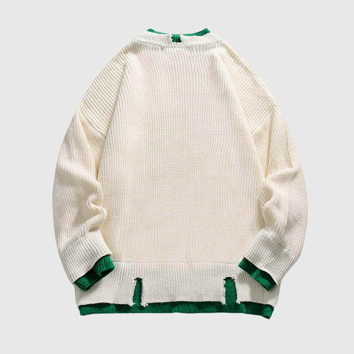 Style Core Aesthetics, New Style Trends Color-Contrast Sweater
