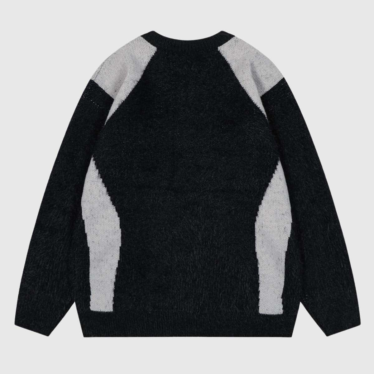 Style Core Aesthetics, New Style Trends Colorblock Crew Neck Knit Sweater