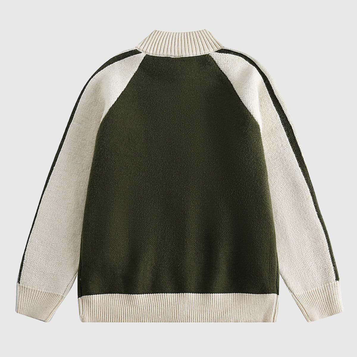 Style Core Aesthetics, New Style Trends Colorblock Raglan Zip-Up Sweaters