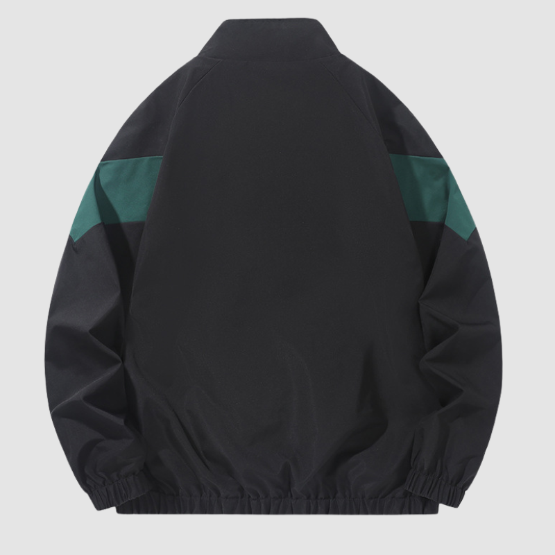 Style Core Aesthetics, New Style Trends Colorblock Stand-Collar Jacket