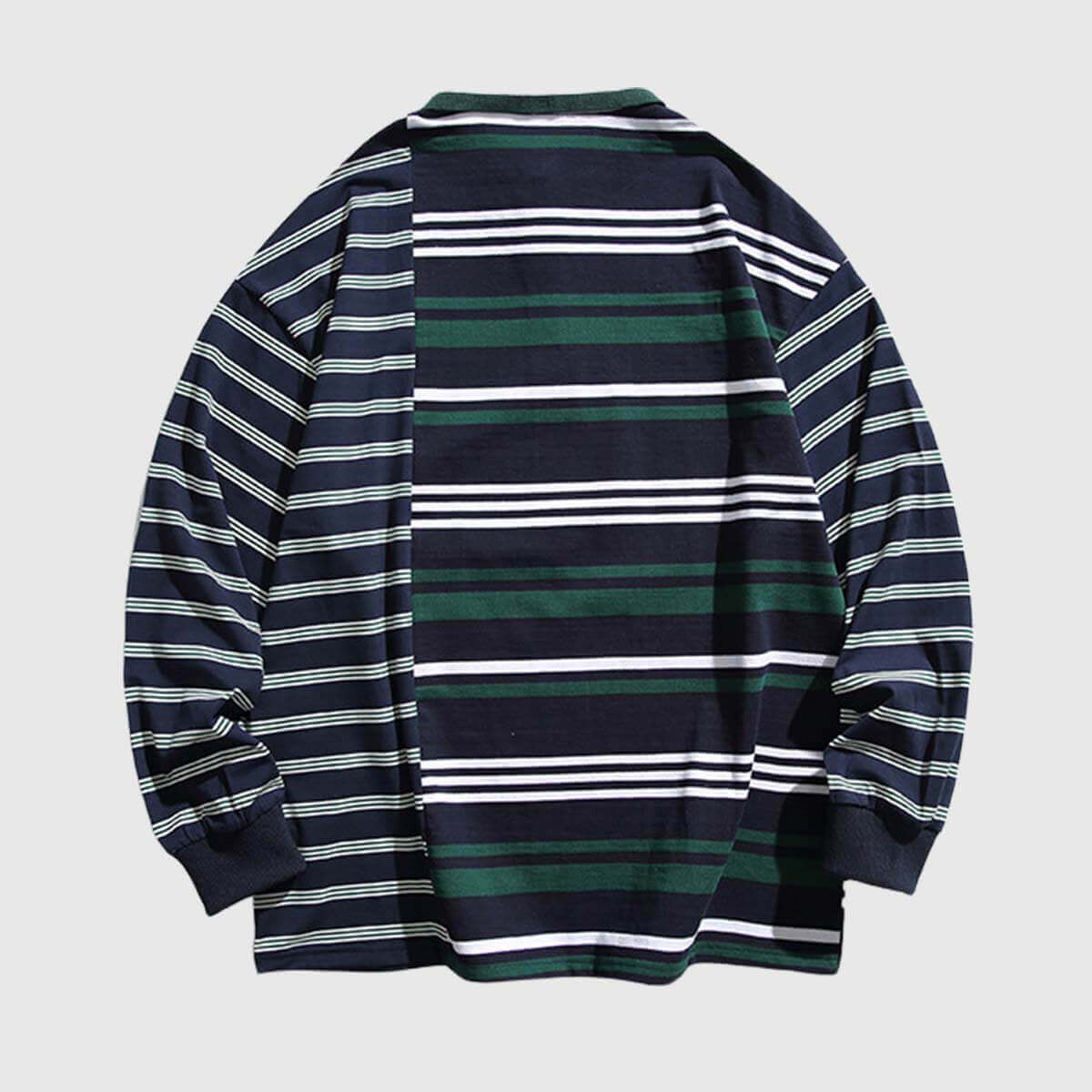 Style Core Aesthetics, New Style Trends Colorblock Striped Polo Shirt